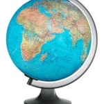 Political-cum-Physical Globe Copenhagen Blue 30 cm dia, Illuminating Globe