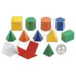 Folding Geo Solid with 3D shapes and 2D nets Math manipulative