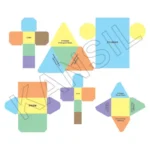 Paper Nets of Solid Shapes Math manipulative