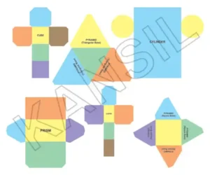 Paper Nets of Solid Shapes Math manipulative