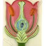 L. S. Flower Model on MDF Board 60 x 45 cm