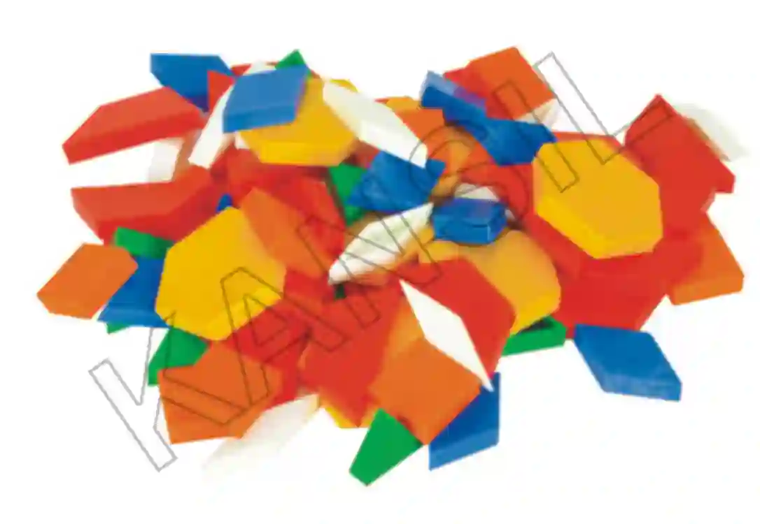 Pattern Blocks set of 250 pcs Plastic